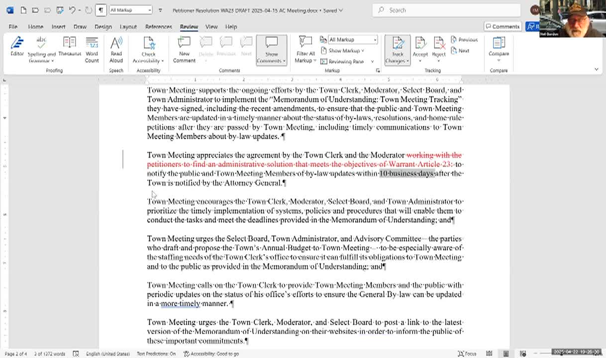 Thumbnail image for Advisory Committee Meeting - April 22, 2025