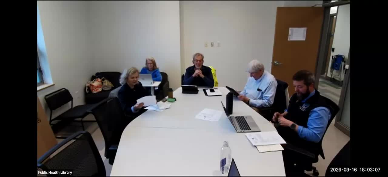 Thumbnail image for Advisory Council of Public Health - March 16_ 2026