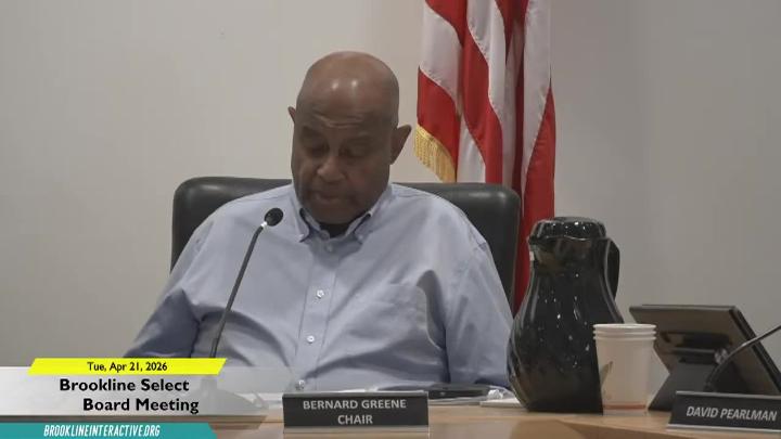 Thumbnail image for Brookline Select Board Meeting - April 21, 2026